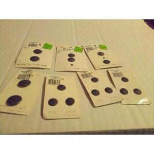 Gold Metal Sunflower Buttons Mixed Sizes Lot 7 Cards Le Bouton